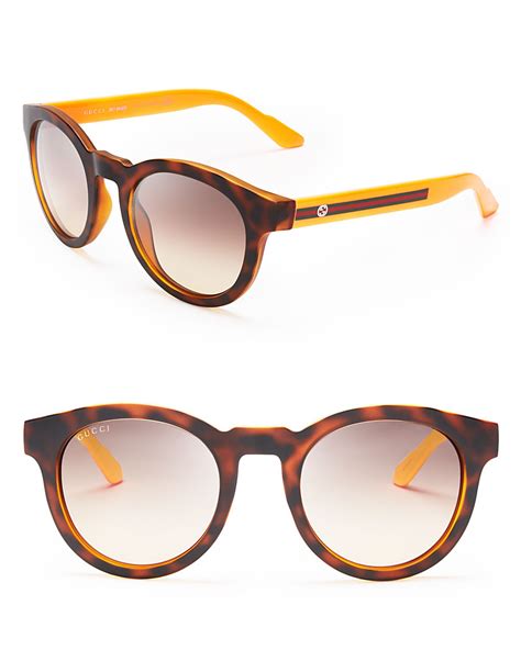 orange gucci glasses|Gucci sunglasses for round face.